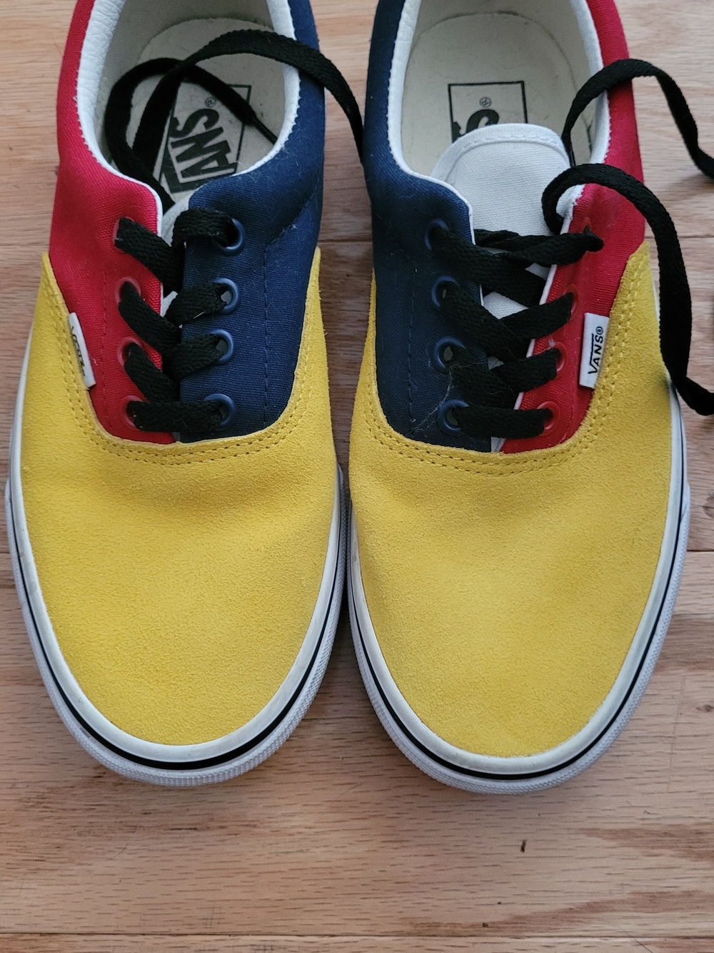 Vans Men's Era Low-Top Sneaker - Yellow/Blue/Red mens 6 womens 7.5